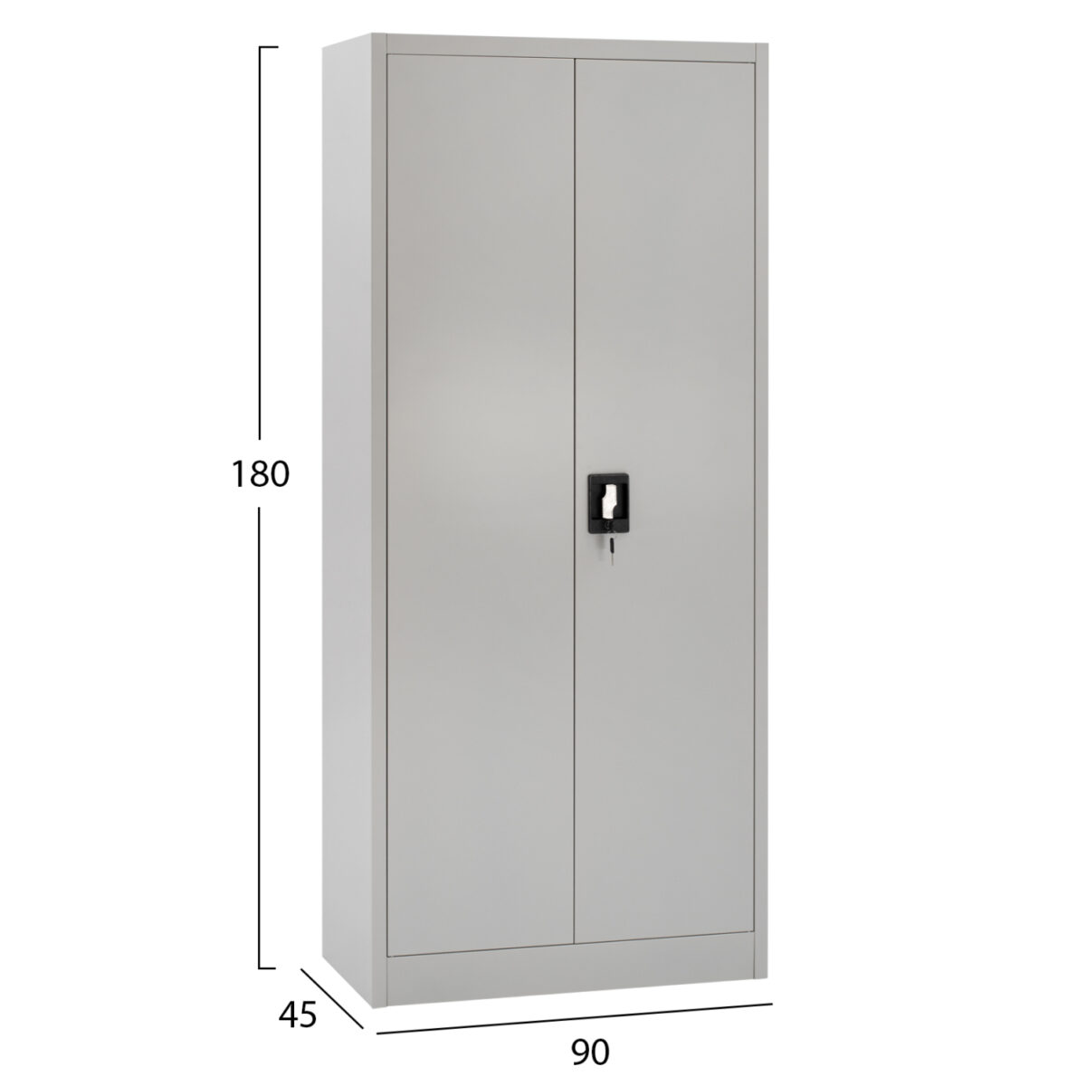 ΝΤΟΥΛΑΠΑ ΜΕΤΑΛΛΙΚΗ HM5961.01 ΜΕ ΧΩΡΙΣΜΑ ΔΙΦΥΛΛΗ ΑΝΟΙΧΤΟ ΓΚΡΙ 90Χ40Χ180Yεκ. 2