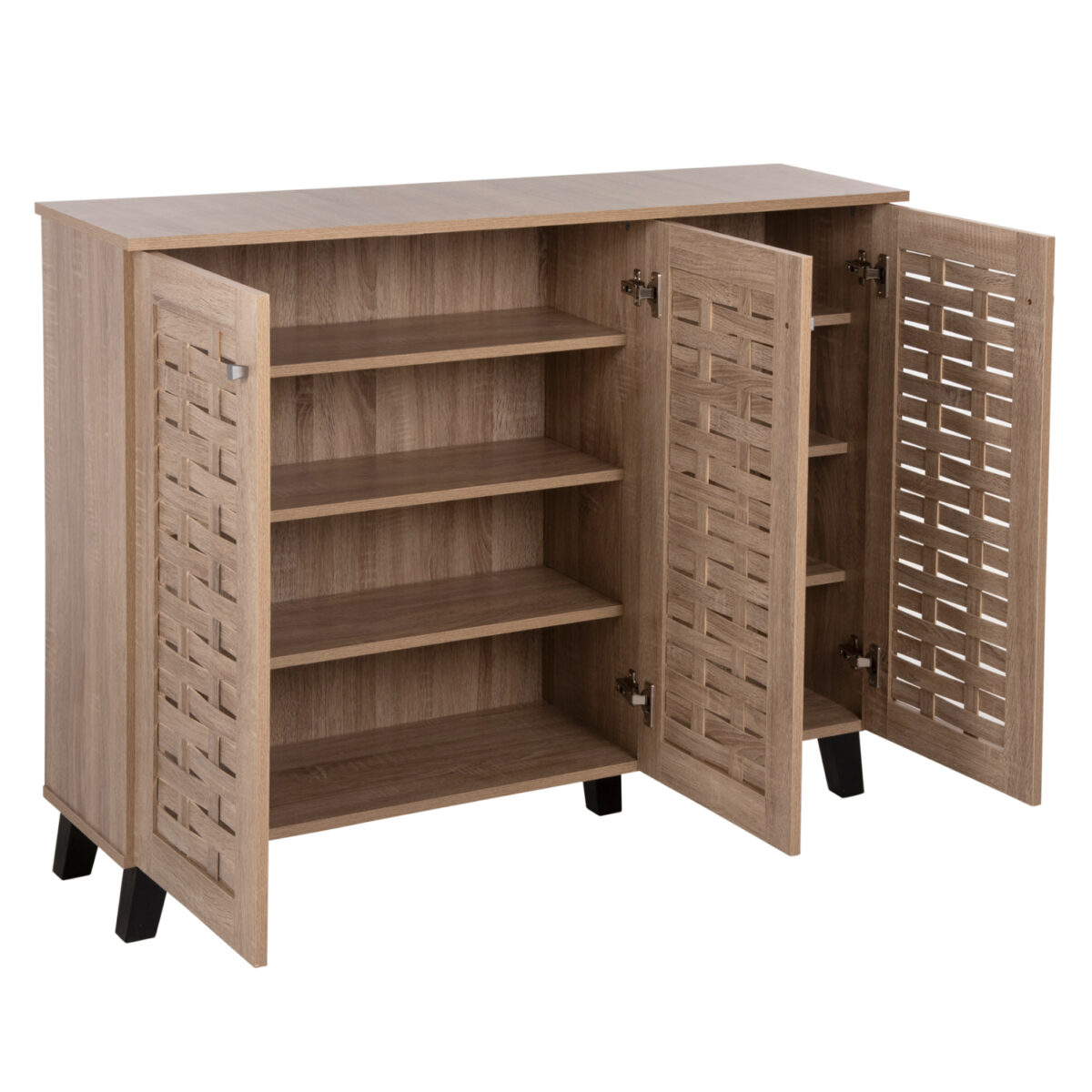 papoytsothiki-ntoylapi-fb9961002-melamin-3 ΠΑΠΟΥΤΣΟΘΗΚΗ-ΝΤΟΥΛΑΠΙ PRODY HM9610.02 ΜΕΛΑΜΙΝΗ ΣΟΝΑΜΑ 3ΠΟΡΤΕΣ 115x34x89Υεκ. 4