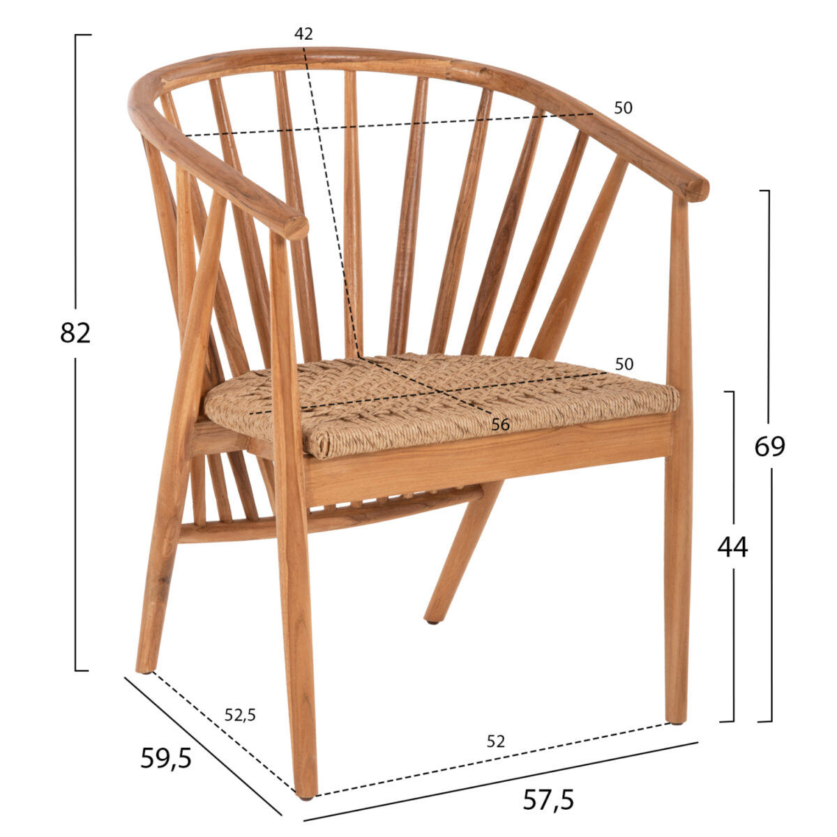 polythrona-esot-choroy-fb99825-xylo-teak-1 ΠΟΛΥΘΡΟΝΑ PERMAINE HM9825 ΞΥΛΟ ΤΕΑΚ-ΣΥΝΘΕΤΙΚΟ ΣΧΟΙΝΙ ΦΥΣΙΚΟ 57,5x59,5x82Yεκ. 2