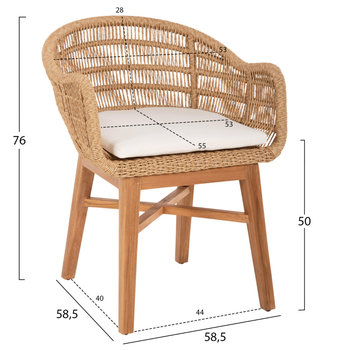 polythrona-esot-choroy-fb99826-xylo-teak-1 ΠΟΛΥΘΡΟΝΑ ΕΣΩΤ. ΧΩΡΟΥ LAMORA HM9826 ΞΥΛΟ ΤΕΑΚ-ΣΥΝΘΕΤΙΚΟ ΣΧΟΙΝΙ-ΜΑΞΙΛΑΡΙ 58,5x58,5x76Υεκ. 2