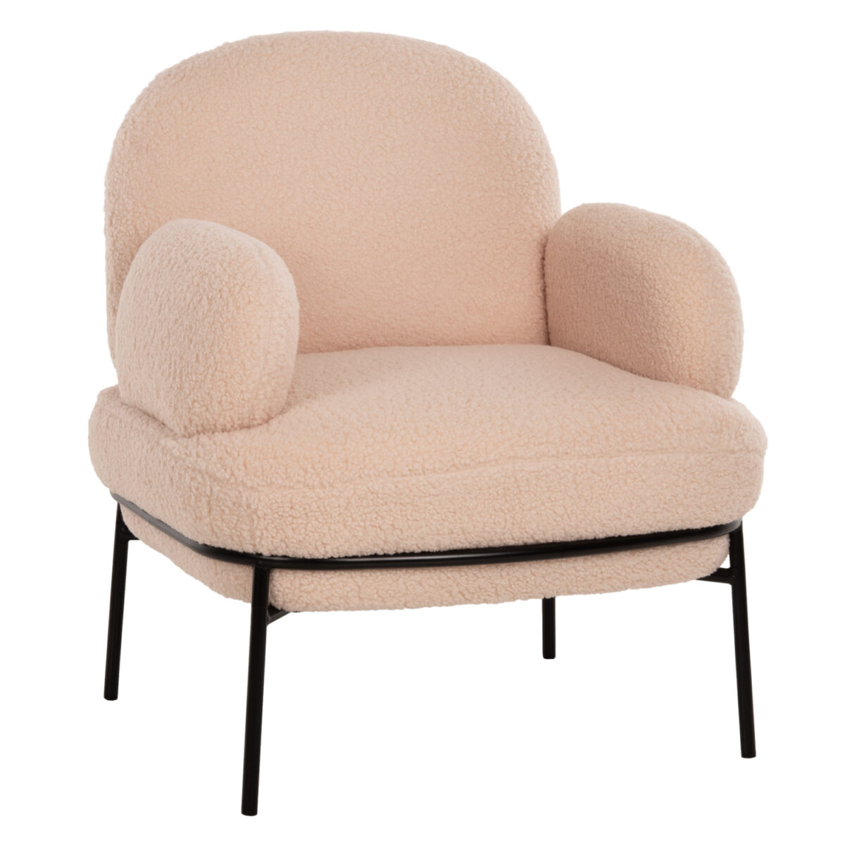 polythrona-fb9952520-ekroy-mpoykle-mayra ΠΟΛΥΘΡΟΝΑ AGNES HM9525.20 ΕΚΡΟΥ ΜΠΟΥΚΛΕ-ΜΑΥΡΑ ΜΕΤΑΛΛΙΚΑ ΠΟΔΙΑ 74x71x83Υεκ. 1