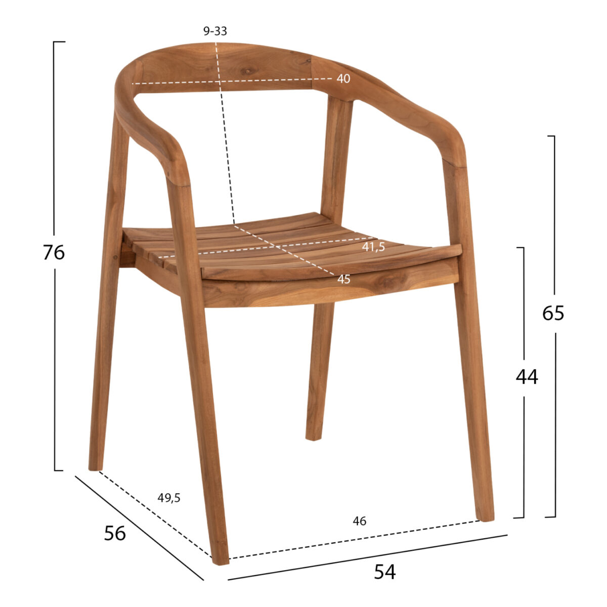 polythrona-fb99621-xylo-teak-54x56x76yek-1 ΠΟΛΥΘΡΟΝΑ DEUS HM9621 ΞΥΛΟ TEAK 54x56x76Yεκ. 2