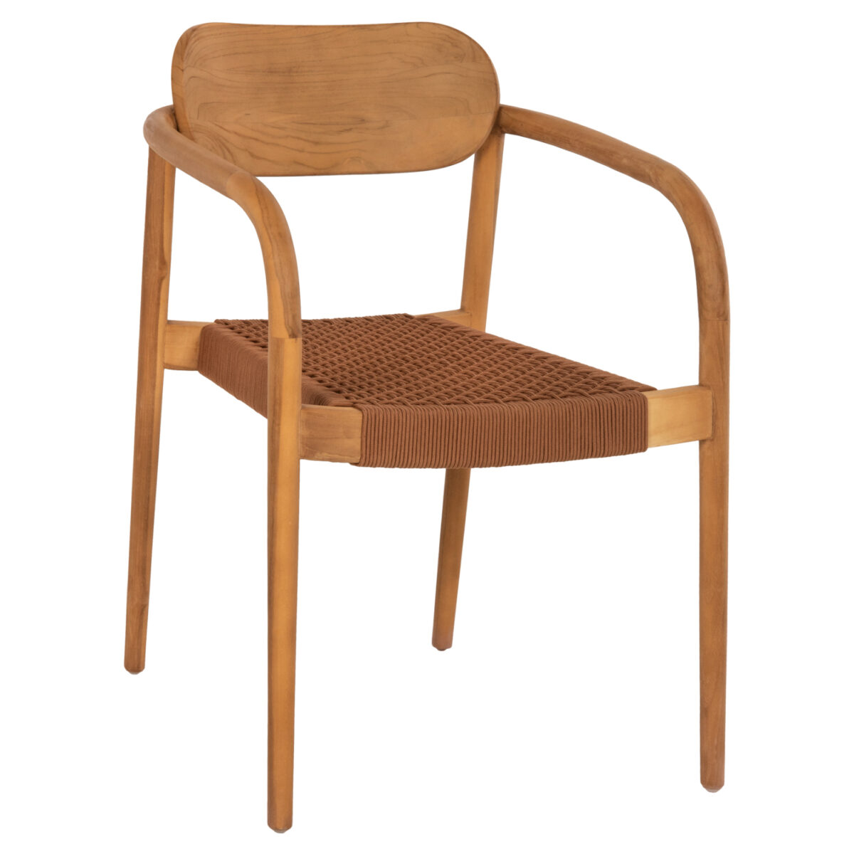 polythrona-fb9963601-xylo-teak-fysiko-ka ΠΟΛΥΘΡΟΝΑ OSLO HM9636.01 ΞΥΛΟ TEAK ΦΥΣΙΚΟ & ΚΑΦΕ ΣΧΟΙΝΙ 55x54x80Y εκ. 1