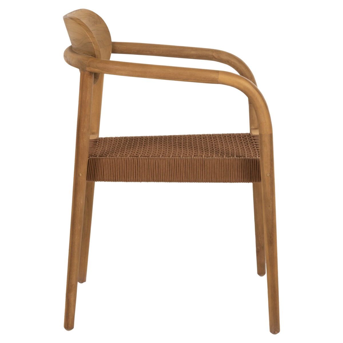 polythrona-fb9963601-xylo-teak-fysiko-ka-3 ΠΟΛΥΘΡΟΝΑ OSLO HM9636.01 ΞΥΛΟ TEAK ΦΥΣΙΚΟ & ΚΑΦΕ ΣΧΟΙΝΙ 55x54x80Y εκ. 4