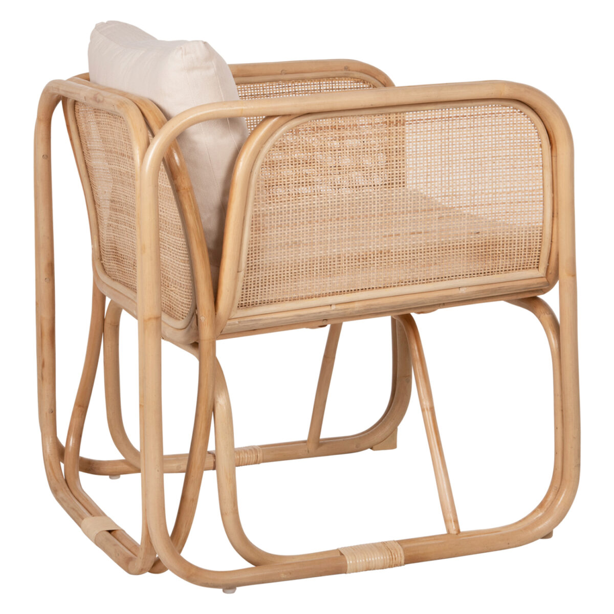 ΠΟΛΥΘΡΟΝΑ WENDY HM9816 RATTAN ΣΕ ΦΥΣΙΚΟ ΧΡΩΜΑ-ΛΕΥΚΑ ΜΑΞΙΛΑΡΙΑ 73x72x84Yεκ. 5