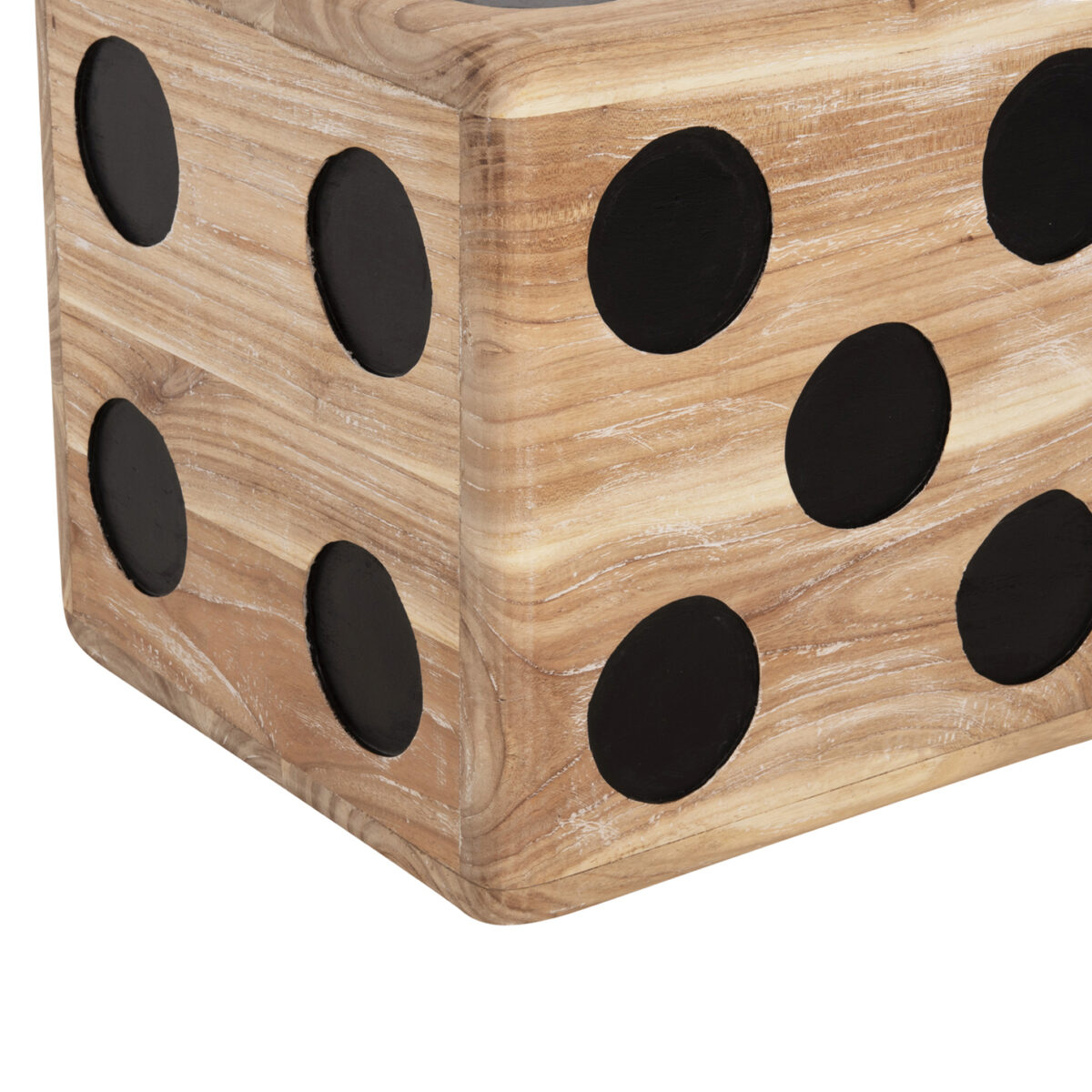 ΣΚΑΜΠΟ ΖΑΡΙ HM7898 ΞΥΛΟ ΤΕΑΚ ΣΕ WHITE WASH ΧΡΩΜΑ 40x40x40 εκ. 5