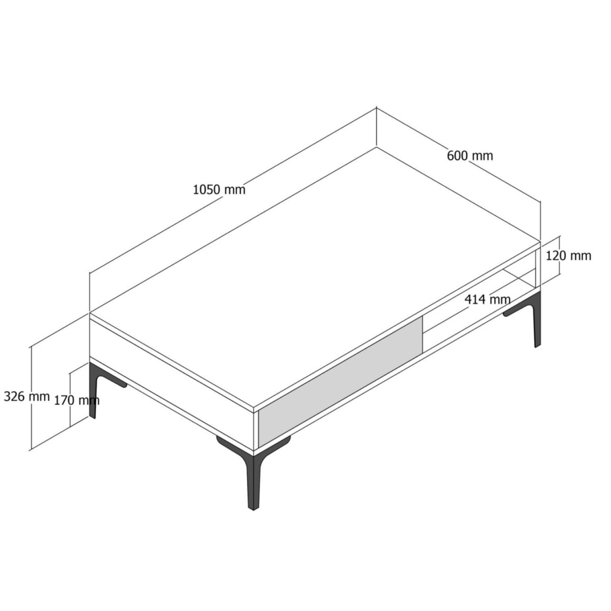 trapezi-salonioy-fb9950304-melaminis-kar-1 ΤΡΑΠΕΖΙ ΣΑΛΟΝΙΟΥ HM9503.04 ΜΕΛΑΜΙΝΗΣ ΚΑΡΥΔΙ-ΜΑΥΡΟ ΜΑΡΜΑΡΟ&ΜΕΤΑΛ.ΠΟΔΙ 105x60x32.6Υεκ. 2