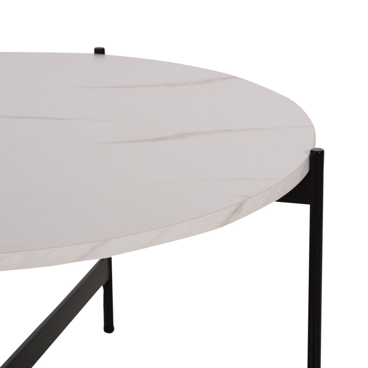 trapezi-salonioy-fb9958805-mdf-leyko-mar-5 ΤΡΑΠΕΖΙ ΣΑΛΟΝΙΟΥ HM9588.05 MDF ΛΕΥΚΟ ΜΑΡΜΑΡΟ-ΜΑΥΡΗ ΜΕΤΑΛΛΙΚΗ ΒΑΣΗ Φ80x45Υεκ. 6