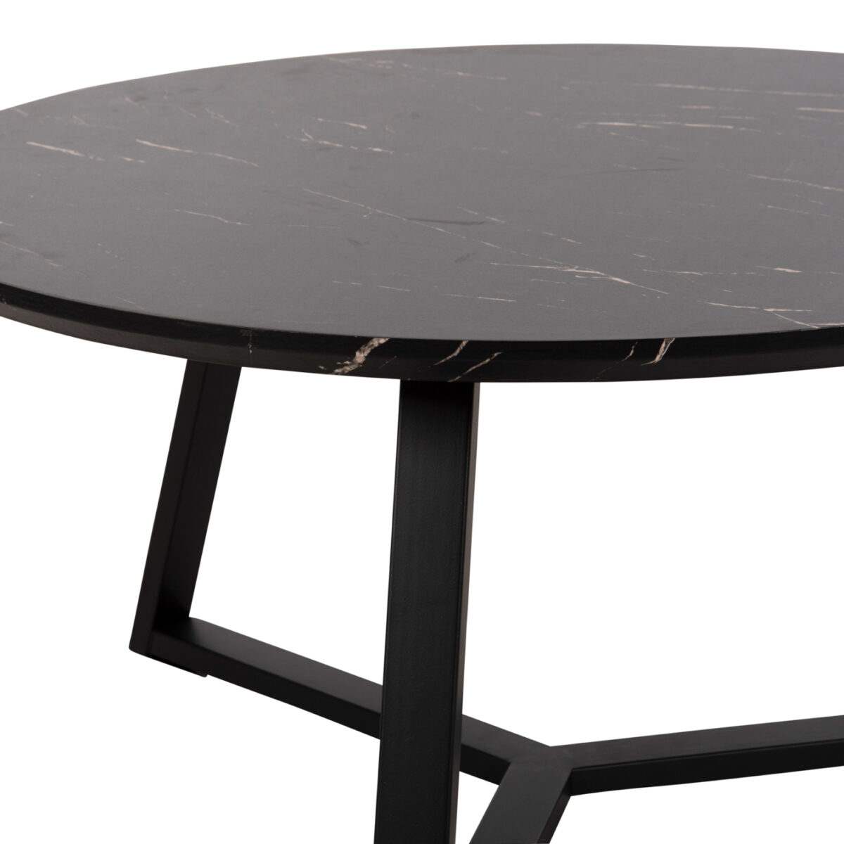 ΤΡΑΠΕΖΙ ΣΑΛΟΝΙΟΥ ΣΤΡΟΓΓΥΛΟ ROCKET HM9586.01 MDF ΜΑΥΡΟ ΜΑΡΜΑΡΟ-ΜΑΥΡΗ ΣΑΓΡΕ ΒΑΣΗ Φ80x42Υεκ. 5