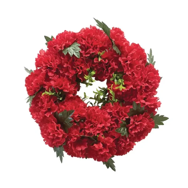 ΣΤΕΦΑΝΙ ΛΟΥΛΟΥΔΙΩΝ ΚΟΚΚΙΝΟ ΓΑΡΥΦΑΛΛΑ - Φ40cm 16/ΚΙΒ