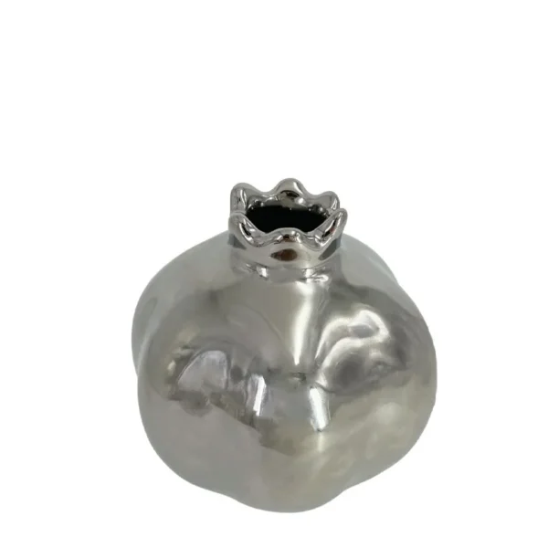 ΚΕΡΑΜΙΚΟ ΔΙΑΚΟΣΜΗΤΙΚΟ ΡΟΔΙ ΜΙΚΡΟ ΑΣΗΜΙ - Φ7.3x7.5cm 6/48ΚΙΒ