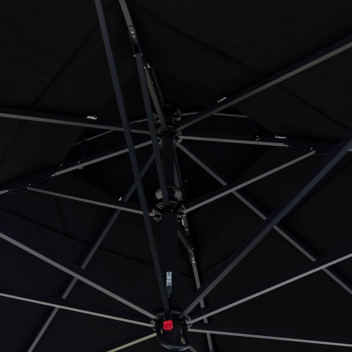 ΕΠΑΓΓΕΛΜΑΤΙΚΗ ΟΜΠΡΕΛΑ ALU ΤΗΛΕΣΚΟΠΙΚΗ HM6031.03 4x4x2,95-4Μ ΜΕ ΜΑΥΡΟ ΑΚΡΥΛΙΚΟ ΠΑΝΙ 5