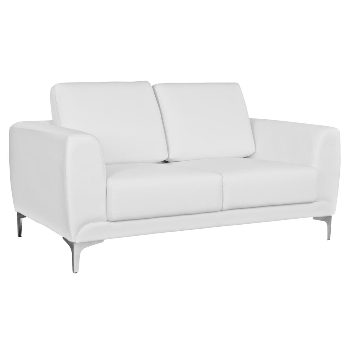 kanapes-2thesios-fb9312122-me-leyko-pu-1 ΚΑΝΑΠΕΣ 2ΘΕΣΙΟΣ KΕΝΖΙΕ HM3121.22 ΜΕ ΛΕΥΚΟ PU 142x81x81 εκ. 1