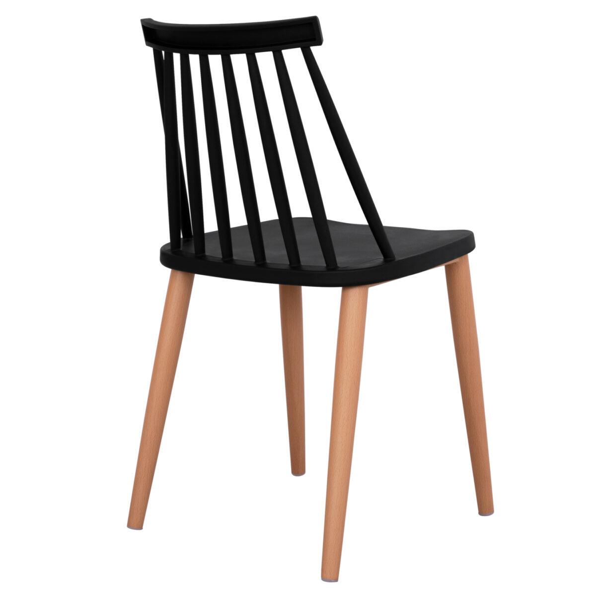 karekla-trapezarias-fb9805202-mayri-me-m-4 ΚΑΡΕΚΛΑ ΤΡΑΠΕΖΑΡΙΑΣ HM8052.02 VANESSA ΜΑΥΡΗ ΜΕ ΜΕΤΑΛΛΙΚΑ ΠΟΔΙΑ 43x46,5x82 εκ. 5