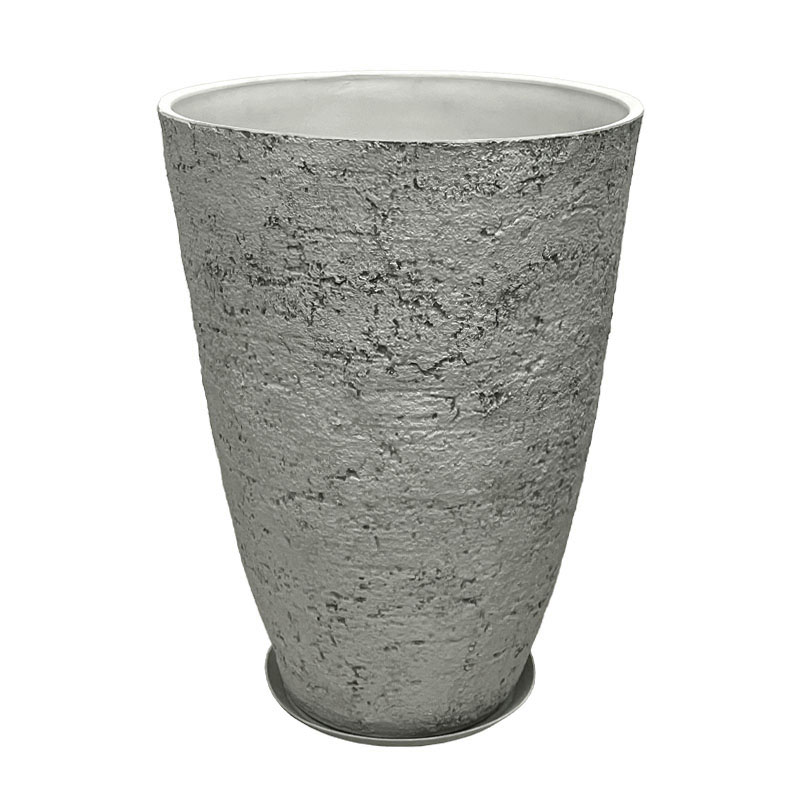 06-10002-L STONE POLYRESIN ΚΑΣΠΩ ΜΕ ΠΙΑΤΟ ΓΚΡΙ ΦΘΑΡΜΕΝΟΣ ΒΡΑΧΟΣ ΜΕΓΑΛΟ - Φ51x71cm 1