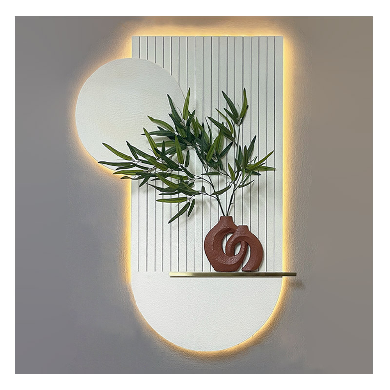 16-30040b ΦΩΤΙΖΟΜΕΝΟ ΜΕ LED ΔΙΑΚΟΣΜΗΤΙΚΟ ΤΟΙΧΟΥ 3D ΜΕ ΒΑΖΟ & ΛΟΥΛΟΥΔΙ - 80x100cm 1/KIB 1