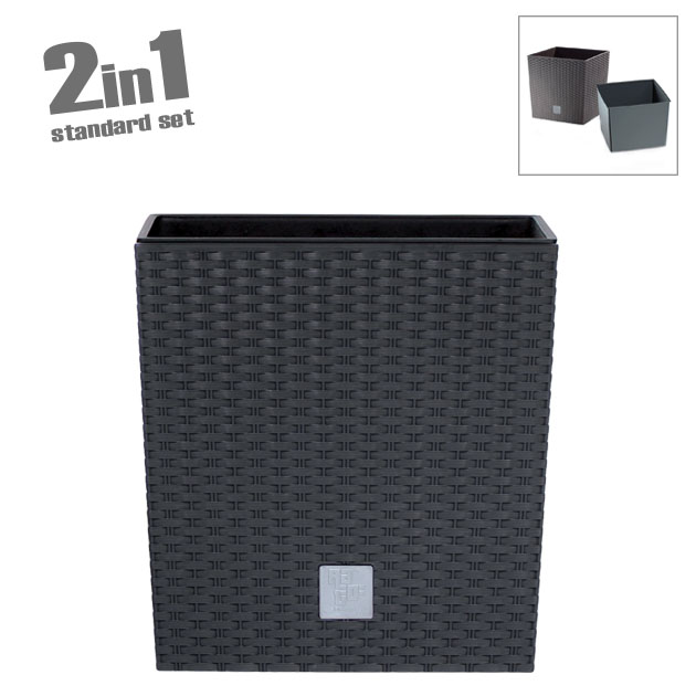 16-9-400-2 ΚΑΣΠΩ-ΓΛΑΣΤΡΑ (2 ΣΕ 1) ΑΝΘΡΑΚΙ RATO LOW ΤΕΤΡΑΓΩΝΗ 40x40x40.8cm 1/3KIB 1