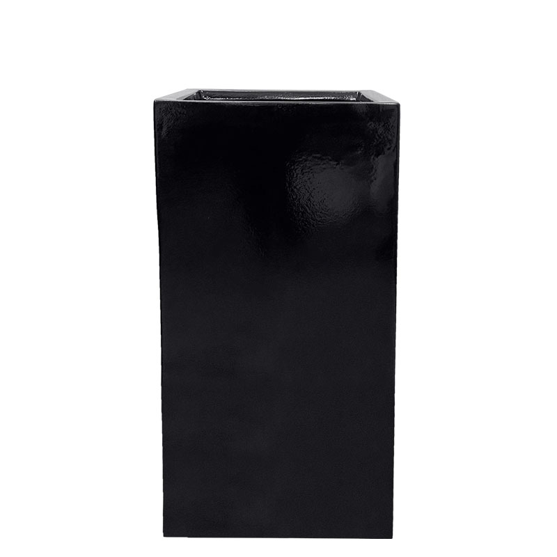50-2-50100-9005 ΚΑΣΠΩ FIBERGLASS ΠΥΡΓΟΣ ΜΑΥΡΟ ΓΥΑΛΙΣΤΕΡΟ - 50x50x100cm 1