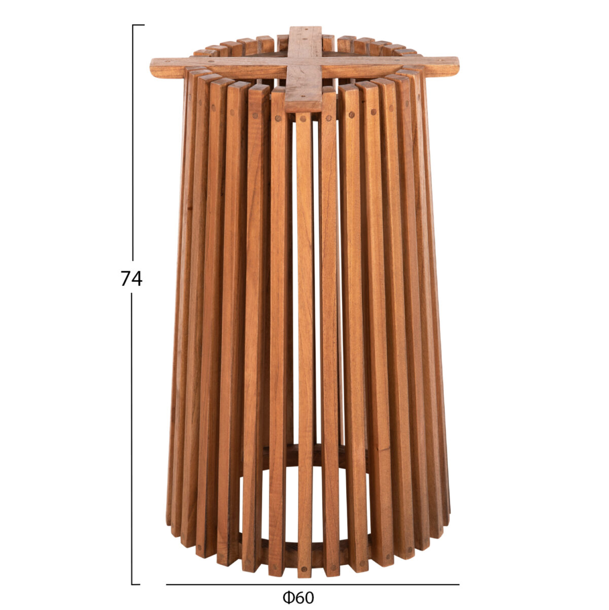 ΒΑΣΗ ΤΡΑΠΕΖΙΟΥ ΕΣΩΤ.ΧΩΡΟΥ ΣΤΡΟΓΓΥΛΗ FRANTZ HM9459.11 MINDI ΞΥΛΟ ΣΕ ΦΥΣΙΚΟ Φ45x73Yεκ. 2