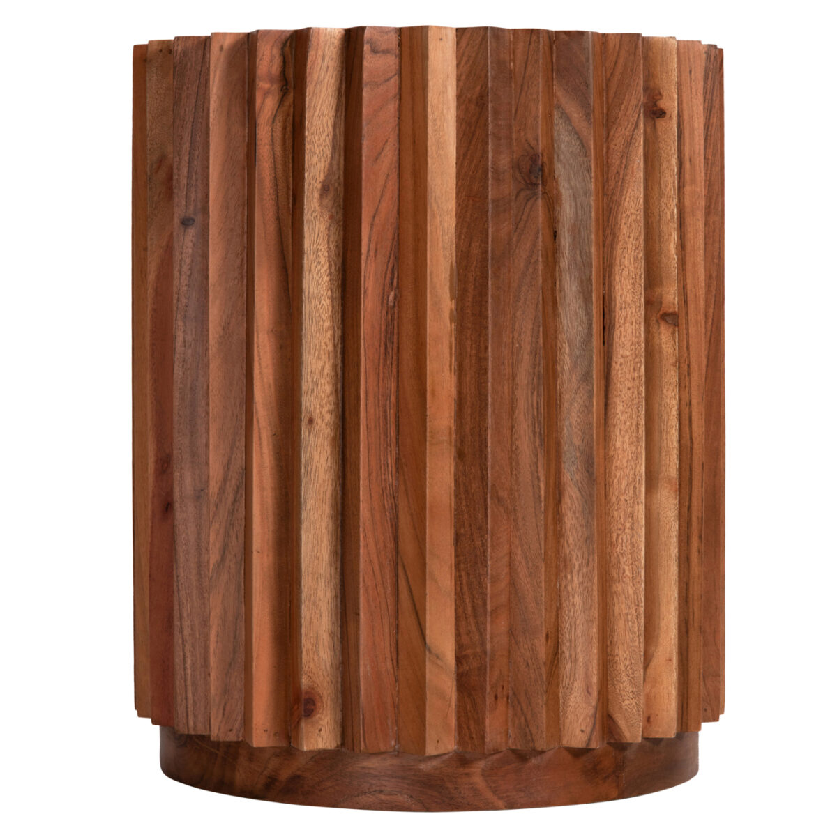 ΒΟΗΘΗΤΙΚΟ ΤΡΑΠΕΖΙ ΣΤΡΟΓΓΥΛΟ SEDGE HM9696 ΜΑΣΙΦ ΑΚΑΚΙΑ-ΦΥΣΙΚΟ ΧΡΩΜΑ Φ40x50Υεκ. 5