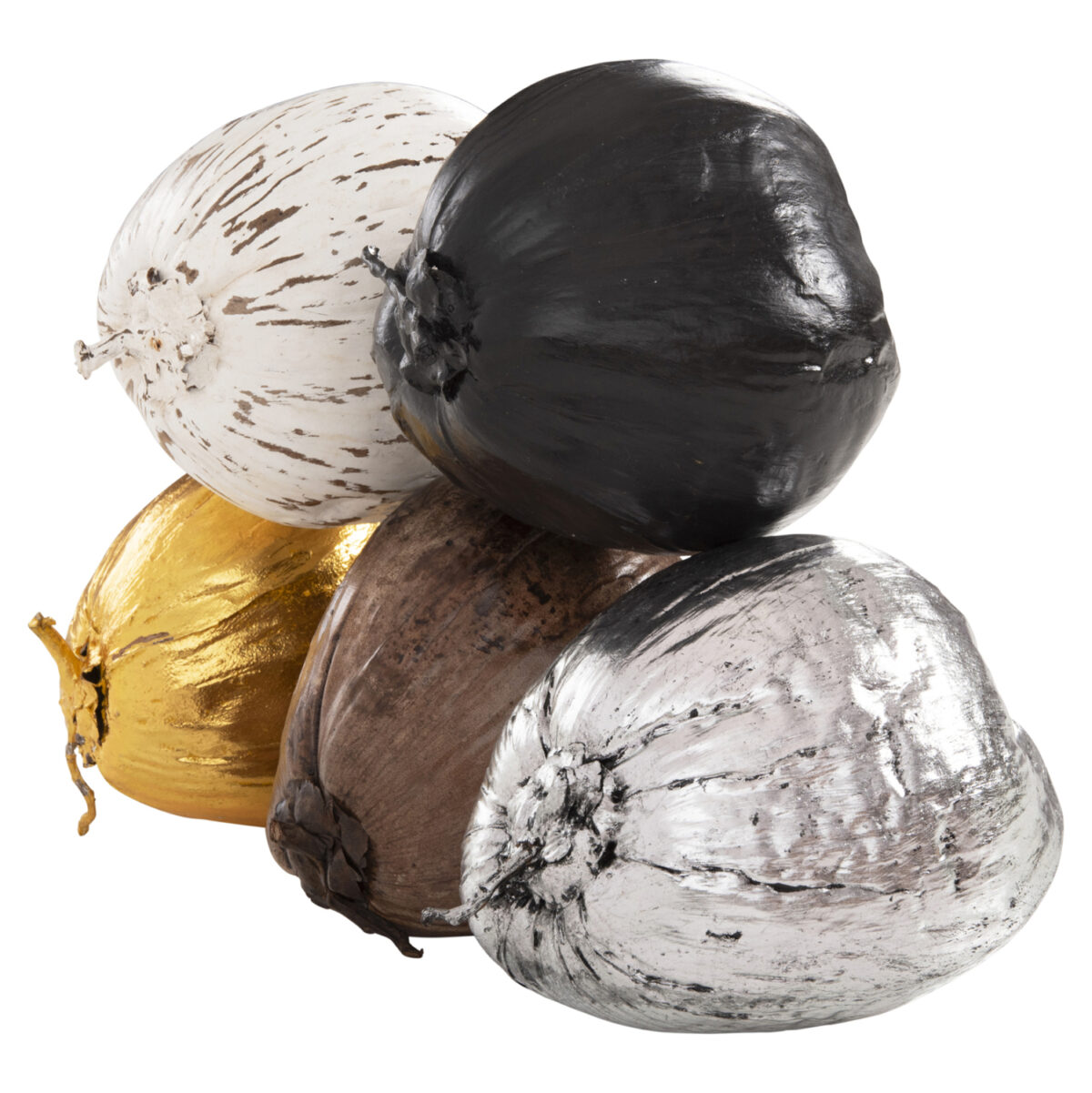 ΕΠΙΤΡΑΠΕΖΙΟ ΔΙΑΚΟΣΜΗΤΙΚΟ HM4326.04 ΚΑΡΥΔΑ ΣΕ ΑΣΗΜΙ ΧΡΩΜΑ 20x20x20Υεκ 4