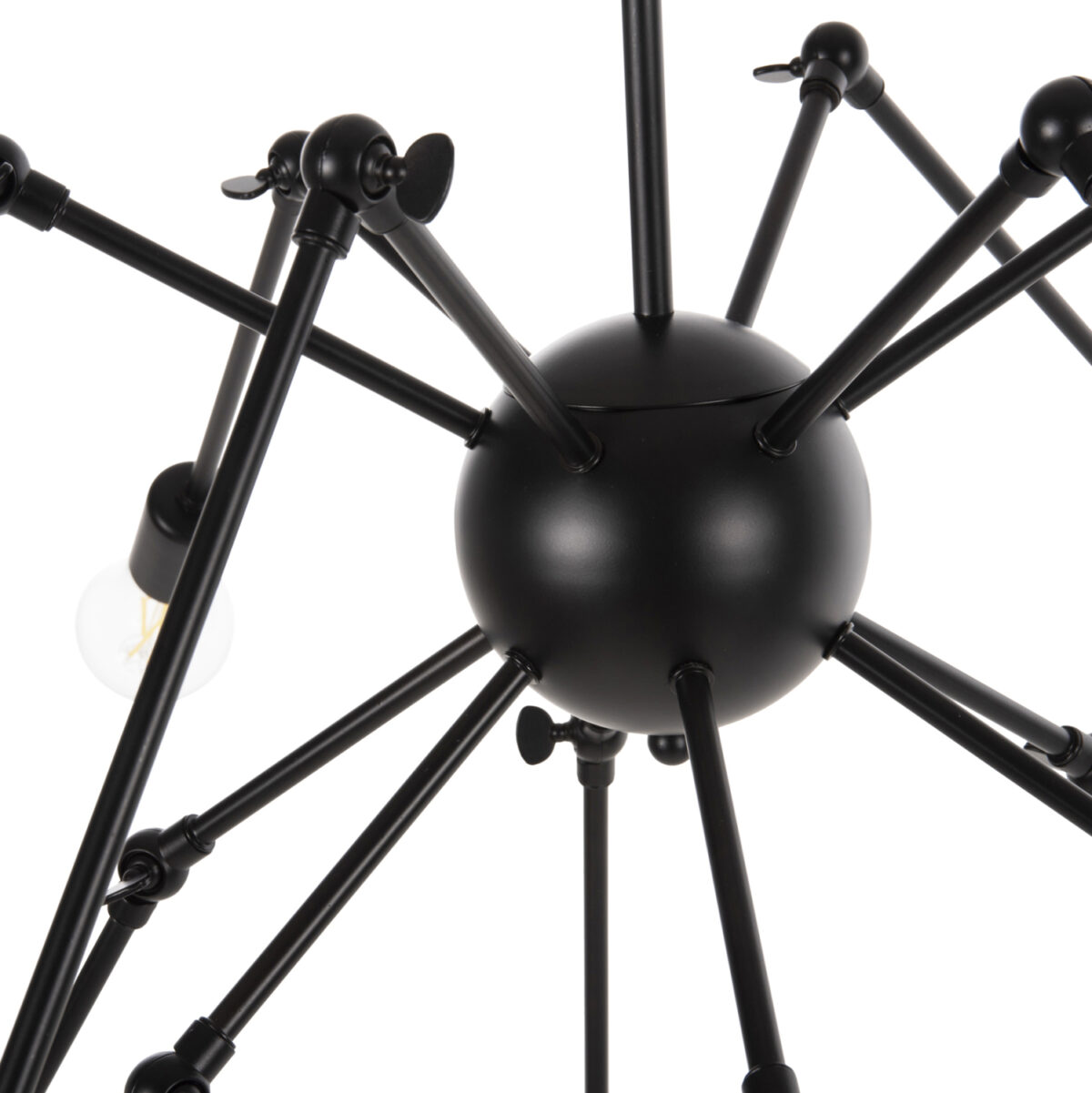 ΦΩΤΙΣΤΙΚΟ ΟΡΟΦΗΣ 12-ΦΩΤΟ HM4167 ΜΑΥΡΟΙ ΜΕΤΑΛΛΙΚΟΙ ΑΡΘΡΩΤΟΙ ΒΡΑΧΙΟΝΕΣ Φ92x120Υεκ 6