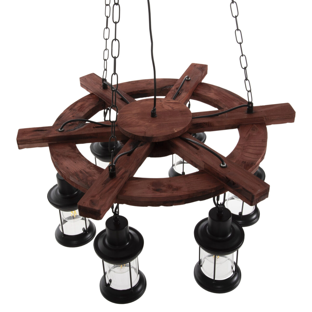 ΦΩΤΙΣΤΙΚΟ ΟΡΟΦΗΣ 6-ΦΩΤΟ HM4116 ΞΥΛΟ-ΜΕΤΑΛΛΟ-ΓΥΑΛΙ 119Υεκ. 3