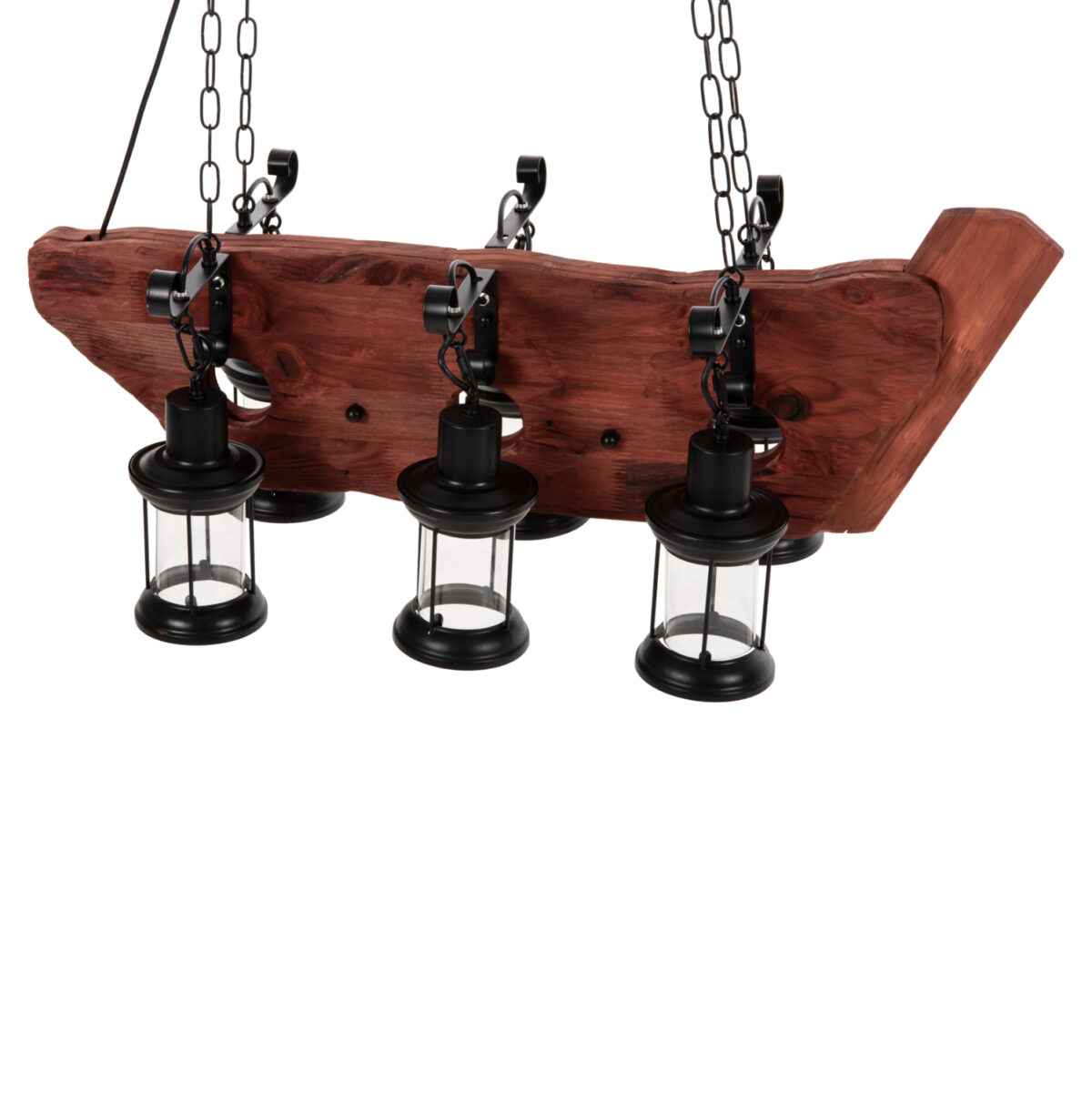 ΦΩΤΙΣΤΙΚΟ ΟΡΟΦΗΣ 6-ΦΩΤΟ ΚΡΕΜΑΣΤΟ HM4117 ΞΥΛΟ-ΜΕΤΑΛΛΟ-ΓΥΑΛΙ 116Υεκ 3