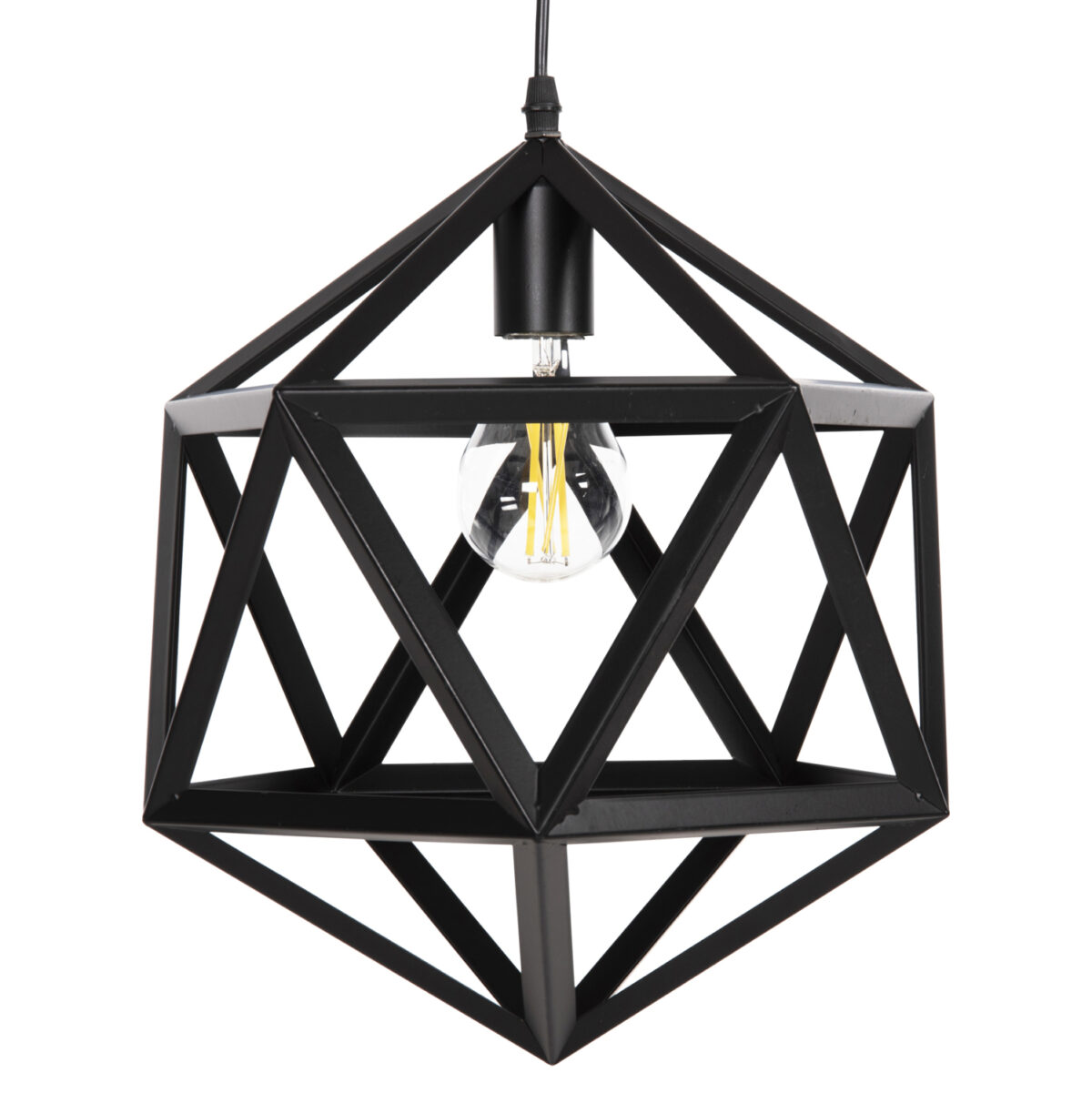 ΦΩΤΙΣΤΙΚΟ ΟΡΟΦΗΣ ΚΡΕΜΑΣΤΟ HM4073 ΜΑΥΡΟ ΜΕΤΑΛΛΟ 30x30x35Yεκ. 3