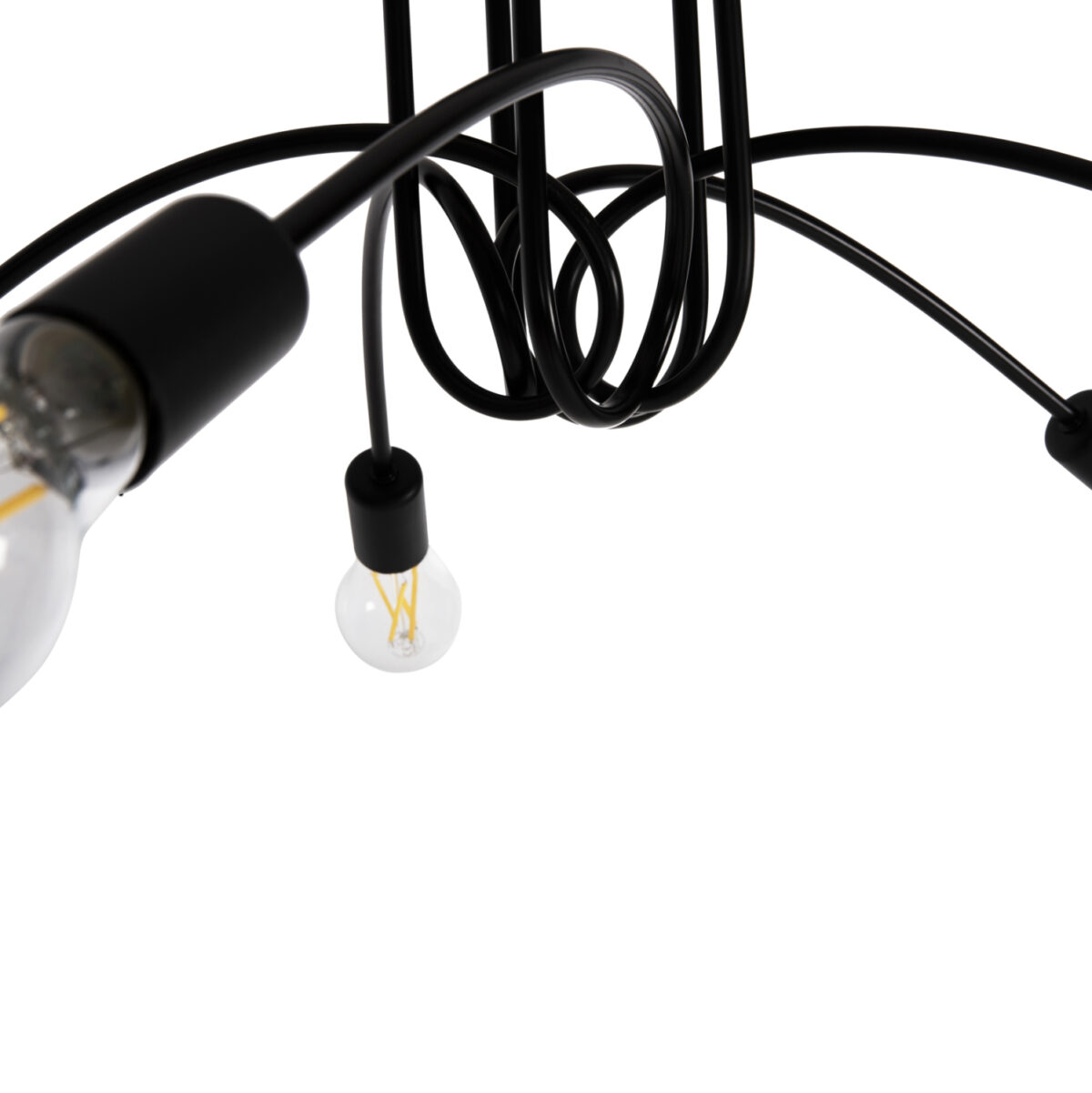 ΦΩΤΙΣΤΙΚΟ ΟΡΟΦΗΣ ΚΡΕΜΑΣΤΟ HM4077 5-ΦΩΤΟ ΜΑΥΡΟ ΜΕΤΑΛΛΙΚΟ 76x76x25Υ εκ. 4