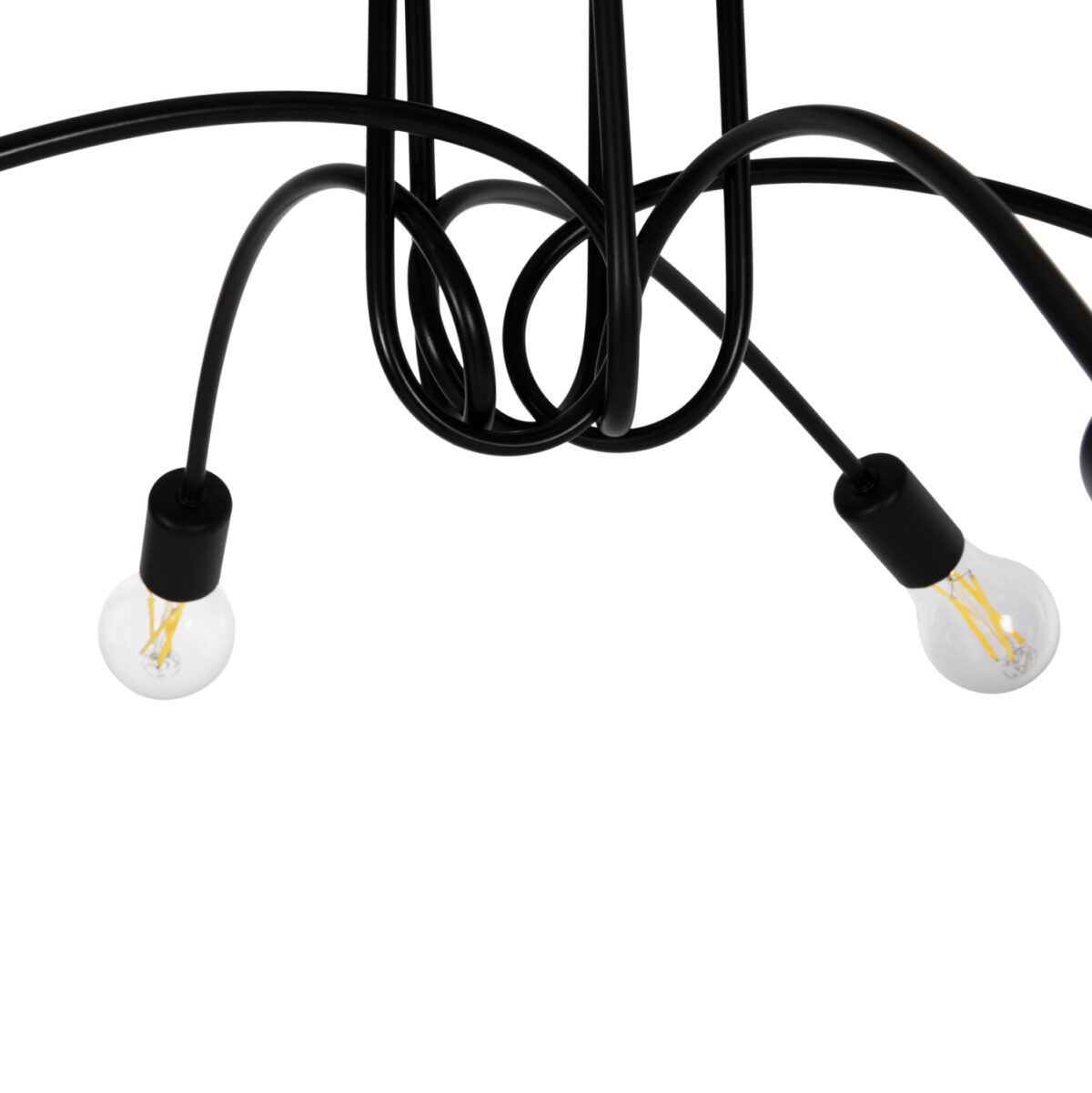 ΦΩΤΙΣΤΙΚΟ ΟΡΟΦΗΣ ΚΡΕΜΑΣΤΟ HM4077 5-ΦΩΤΟ ΜΑΥΡΟ ΜΕΤΑΛΛΙΚΟ 76x76x25Υ εκ. 5