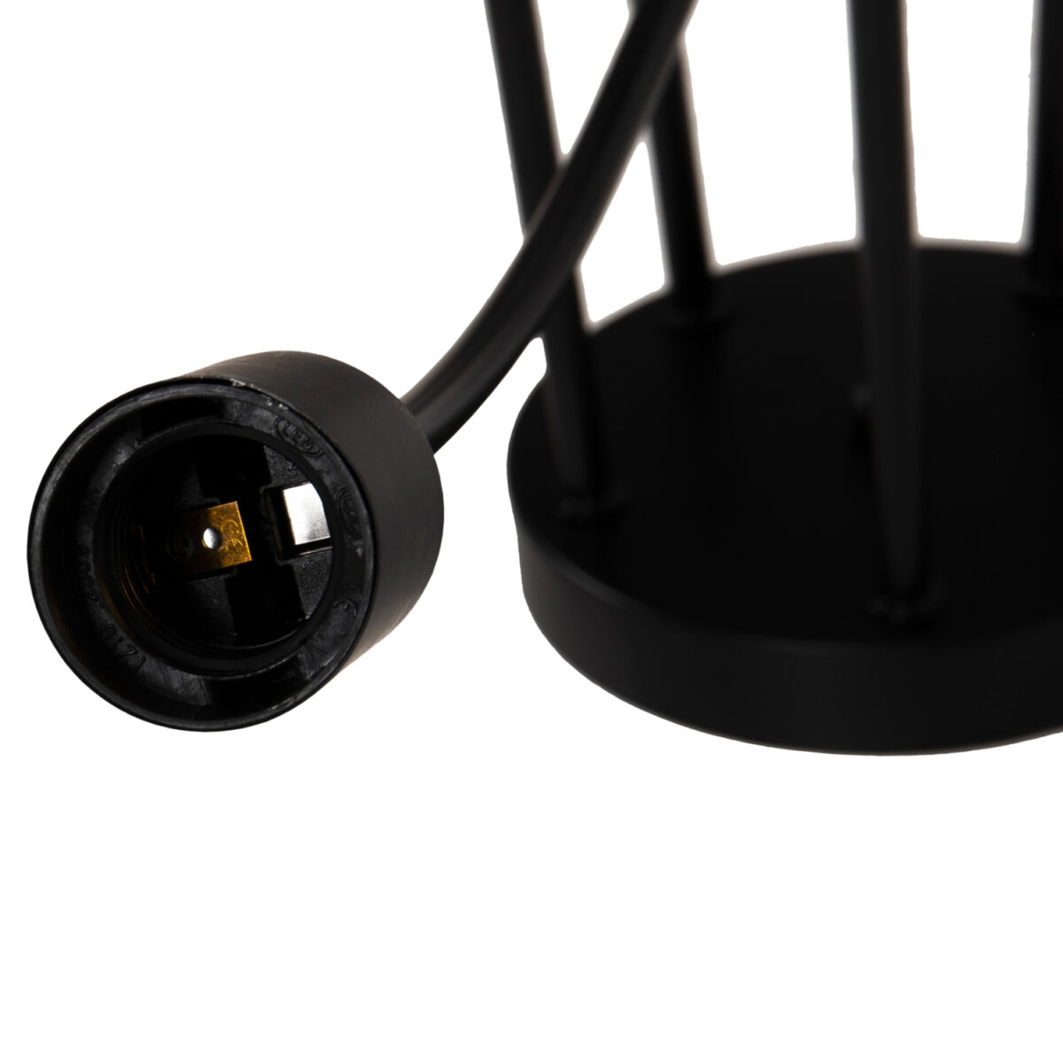 ΦΩΤΙΣΤΙΚΟ ΟΡΟΦΗΣ ΚΡΕΜΑΣΤΟ HM4077 5-ΦΩΤΟ ΜΑΥΡΟ ΜΕΤΑΛΛΙΚΟ 76x76x25Υ εκ. 6