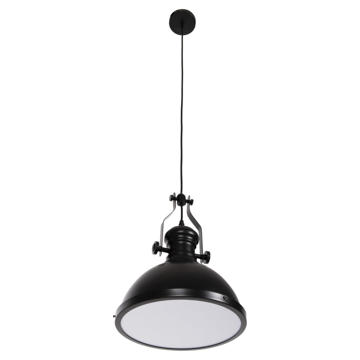 ΦΩΤΙΣΤΙΚΟ ΟΡΟΦΗΣ ΚΡΕΜΑΣΤΟ HM4155 ΜΑΥΡΟ ΜΕΤΑΛΛΟ-ΛΕΥΚΟ ΓΥΑΛΙ 30,5x30,5x118Υεκ 3