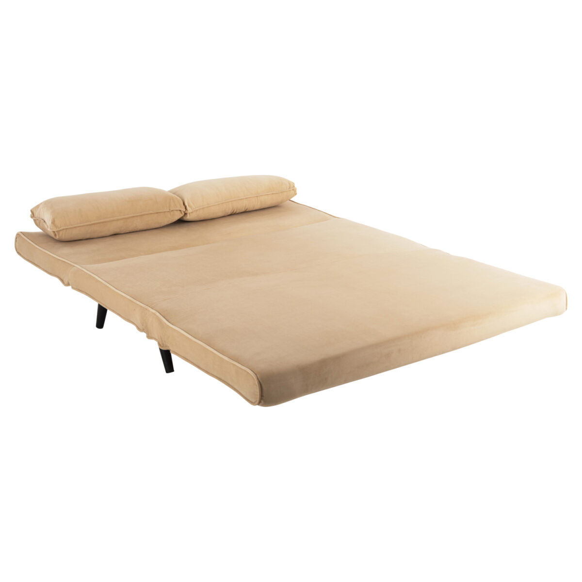 ΚΑΝΑΠΕΣ ΚΡΕΒΑΤΙ 2 ΑΤΟΜΩΝ ASMA HM3077.17 ΜΕ ΒΕΛΟΥΔΟ ΜΠΕΖ 140x80x77Yεκ. 3