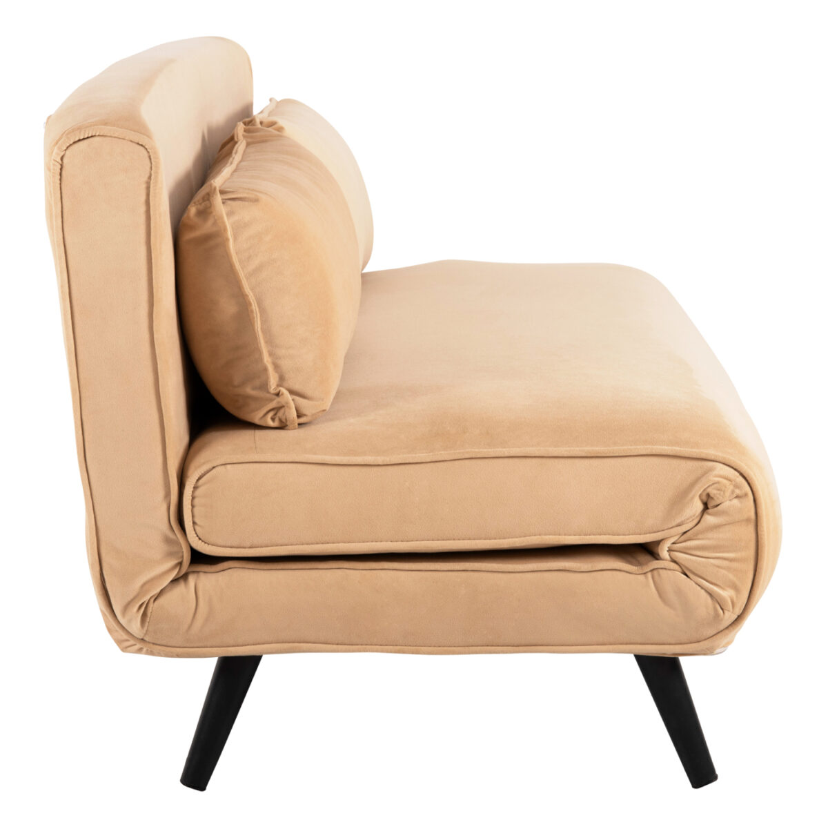 ΚΑΝΑΠΕΣ ΚΡΕΒΑΤΙ 2 ΑΤΟΜΩΝ ASMA HM3077.17 ΜΕ ΒΕΛΟΥΔΟ ΜΠΕΖ 140x80x77Yεκ. 5