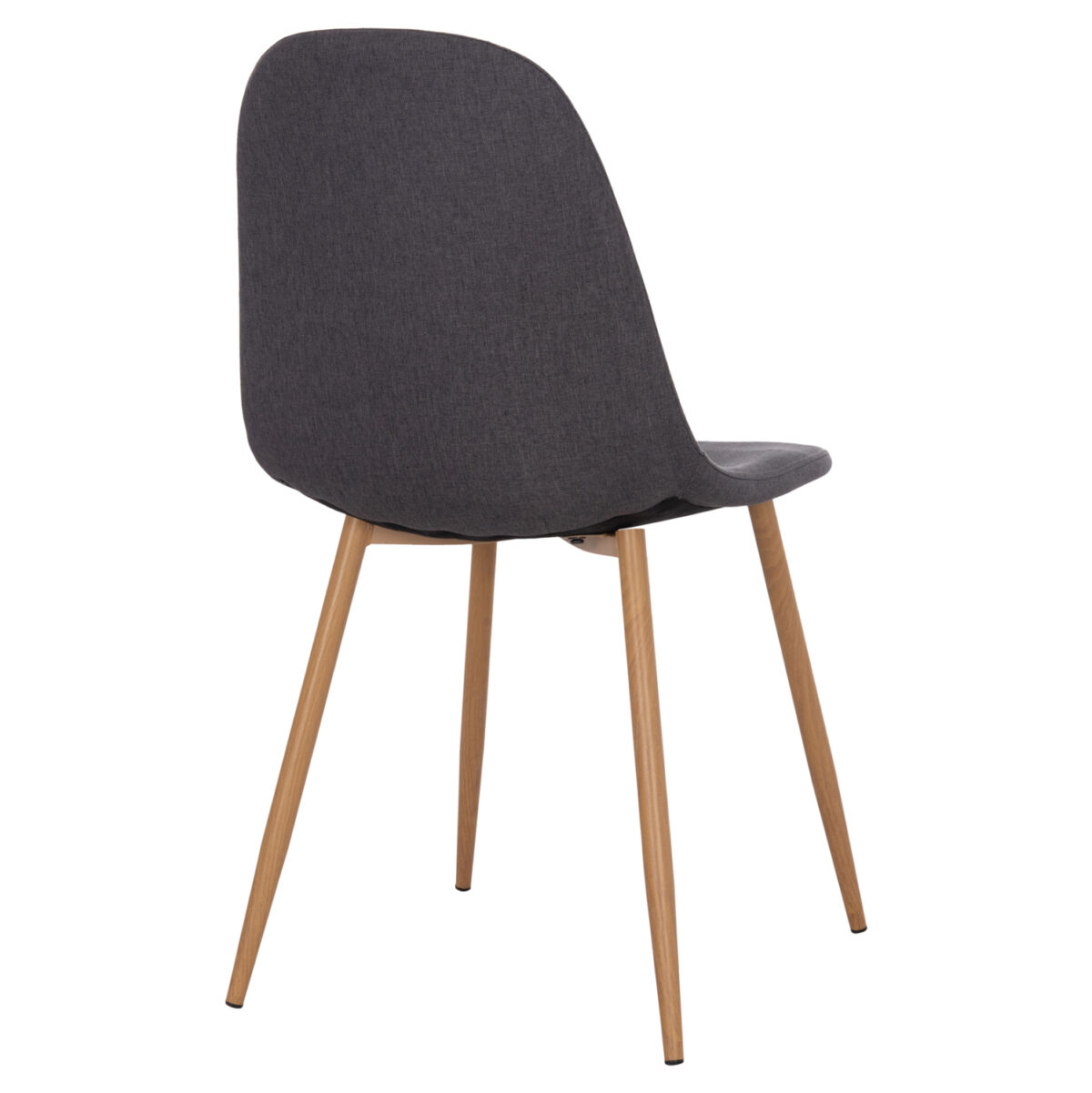 ΚΑΡΕΚΛΑ LEONARDO HM00100.10 ΜΕ ΜΕΤΑΛΛΙΚΑ ΠΟΔΙΑ & ΥΦΑΣΜΑ ΓΚΡΙ 45x51.5x85Υεκ. 5