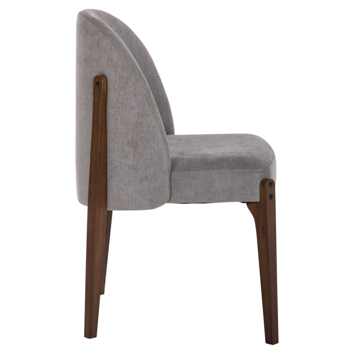 ΚΑΡΕΚΛΑ ΤΡΑΠΕΖΑΡΙΑΣ RAMMER HM9744.01 RUBBERWOOD ΣΕ ΚΑΡΥΔΙ-ΓΚΡΙ ΥΦΑΣΜΑ 57x55x86Υεκ. 4