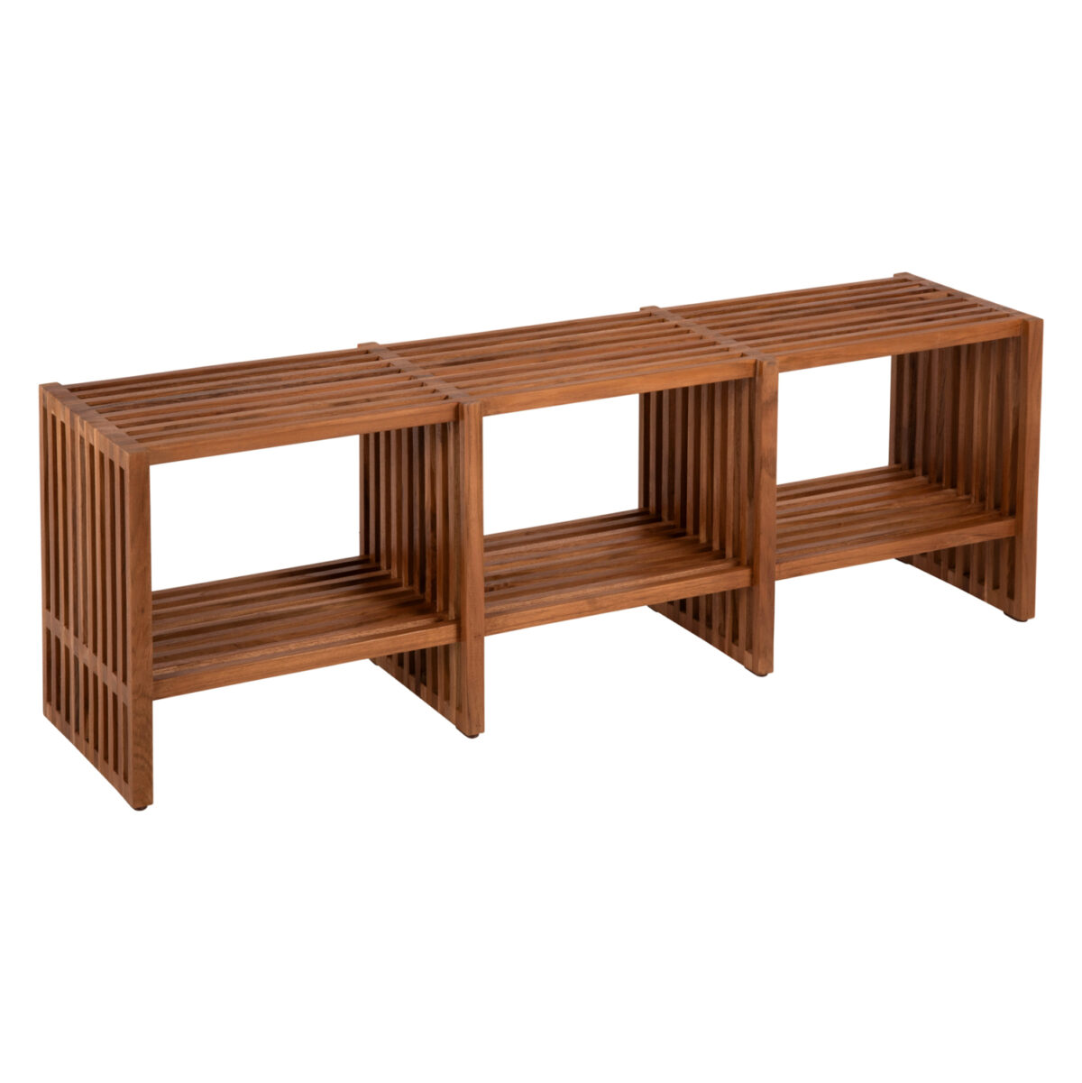 ΚΟΝΣΟΛΑ TV NYA HM9831 ΜΑΣΙΦ ΞΥΛΟ TEAK ΣΕ ΦΥΣΙΚΟ ΧΡΩΜΑ 130x29,5x46Υ εκ. 1
