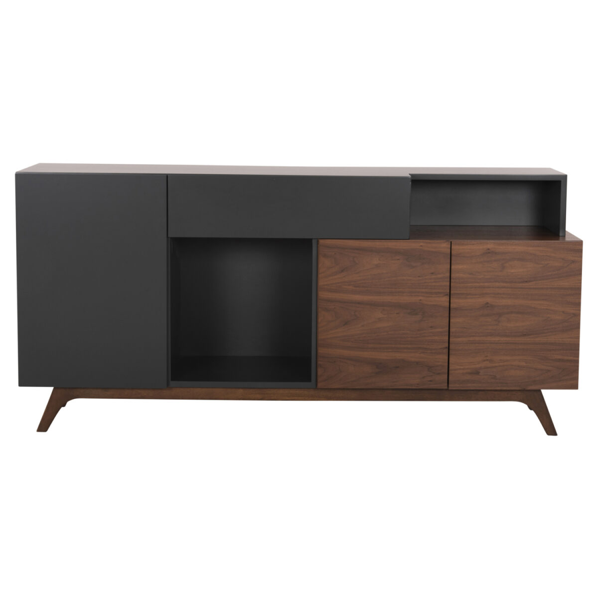 ΜΠΟΥΦΕΣ PREDA HM9747 MDF ΜΕ ΚΑΡΥΔΙ & ΣΚΟΥΡΟ ΓΚΡΙ ΚΑΠΛΑΜΑ 167x28-40x80Υεκ. 4