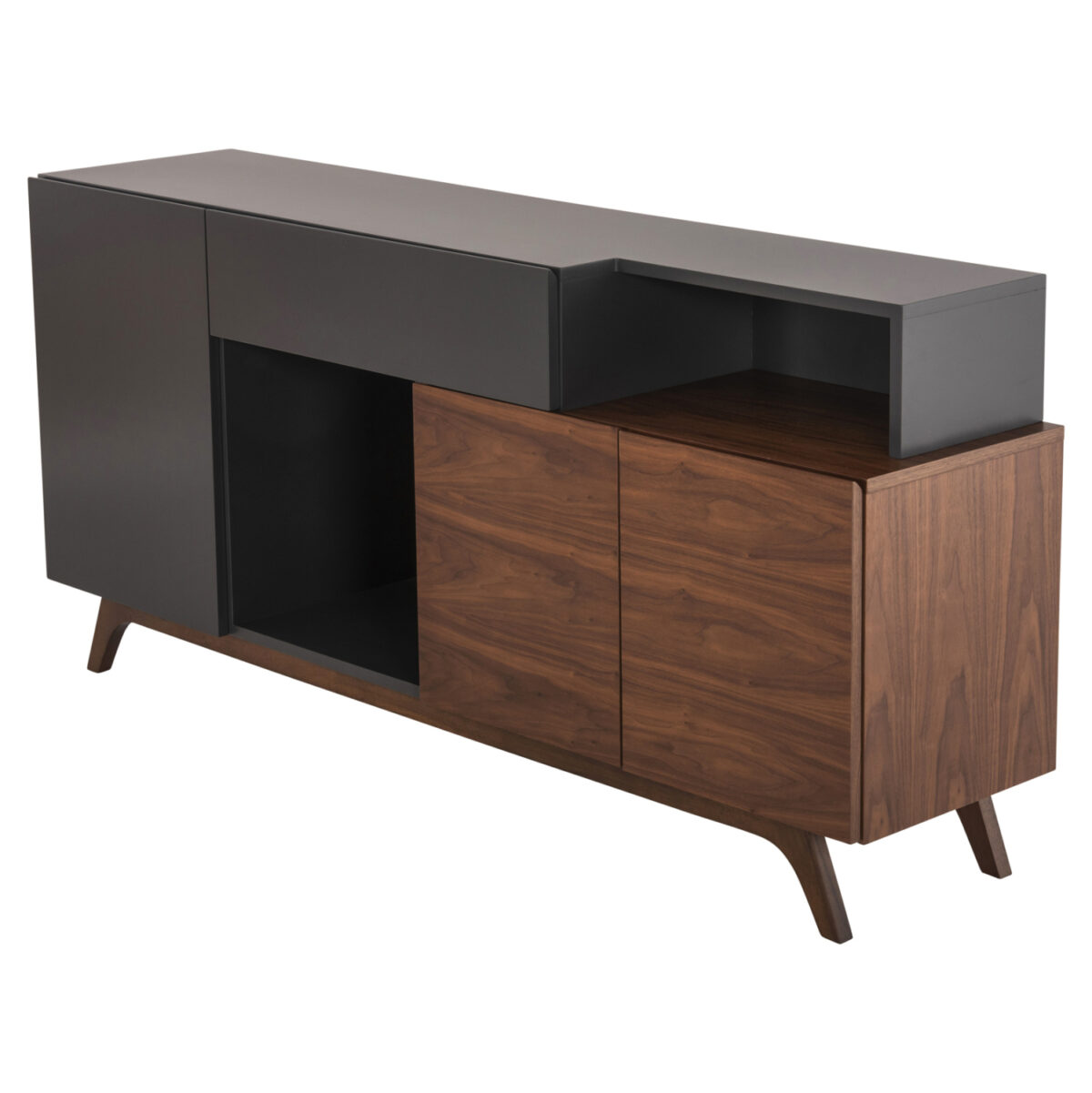 ΜΠΟΥΦΕΣ PREDA HM9747 MDF ΜΕ ΚΑΡΥΔΙ & ΣΚΟΥΡΟ ΓΚΡΙ ΚΑΠΛΑΜΑ 167x28-40x80Υεκ. 6