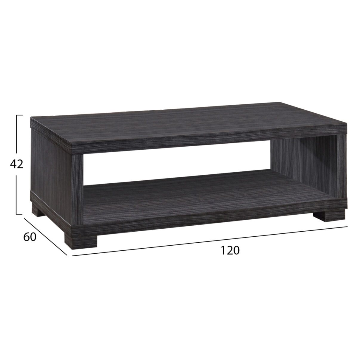 ΤΡΑΠΕΖΙ ΣΑΛΟΝΙΟΥ SALEM HM2217.01 ZEBRANO 120Χ60Χ42εκ. 2