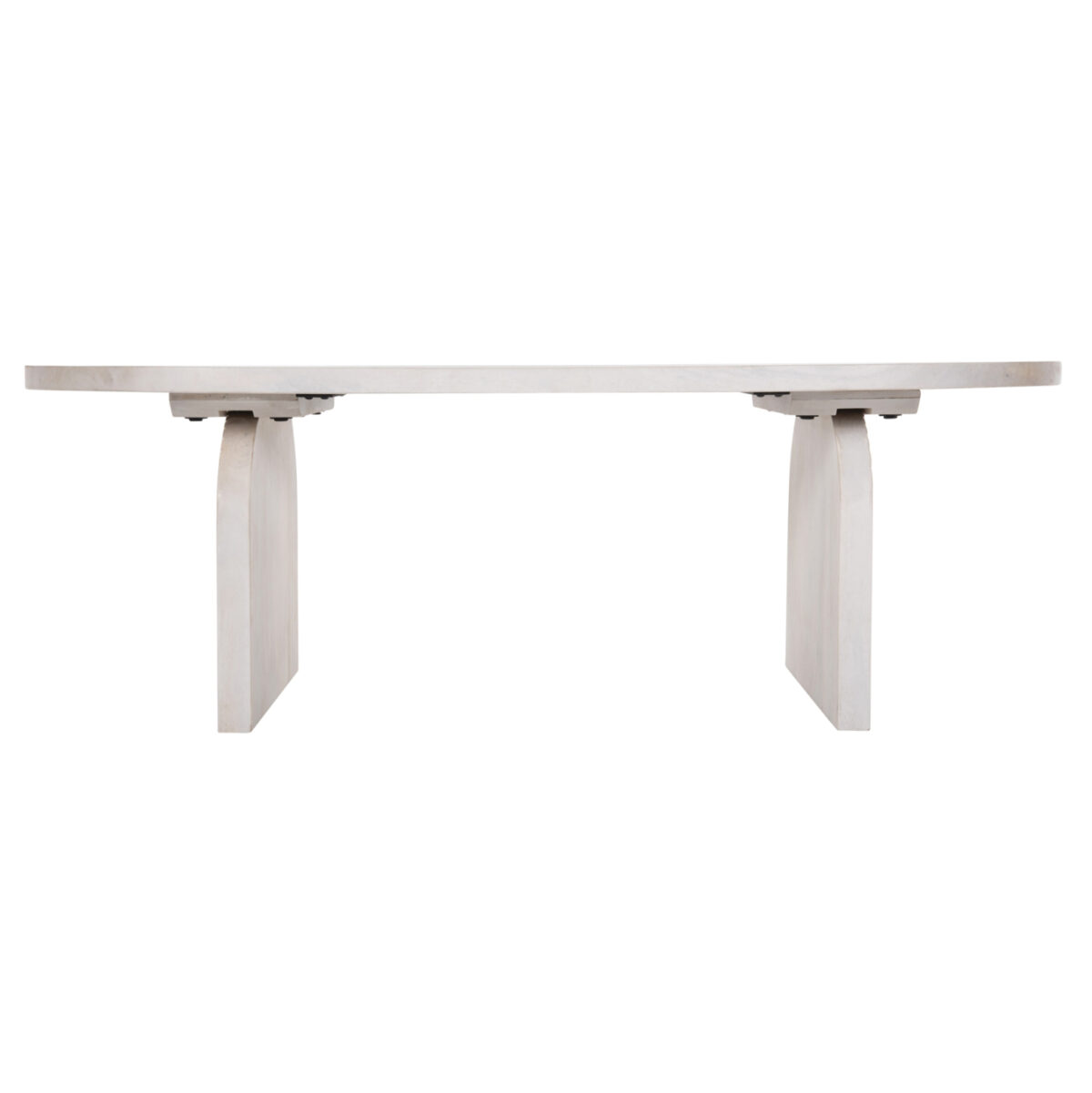 ΤΡΑΠΕΖΙ ΣΑΛΟΝΙΟΥ ΟΒΑΛ HONKY HM9691 ΜΑΣΙΦ ΞΥΛΟ MANGO ΣΕ ΛΕΥΚΟ 120x60x40Yεκ. 5