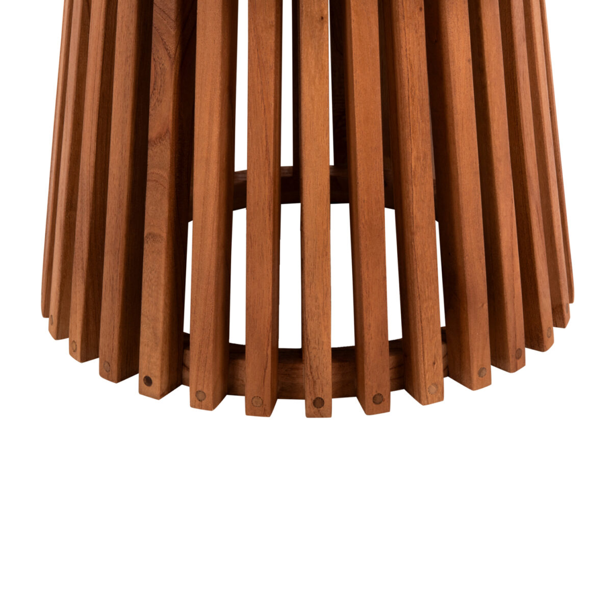 ΤΡΑΠΕΖΙ ΣΑΛΟΝΙΟΥ ΣΤΡΟΓΓΥΛΟ FRANTZ HM9387.11 ΜΑΣΙΦ MINDI ΞΥΛΟ-ΦΥΣΙΚΟ Φ80X45Υεκ. 3