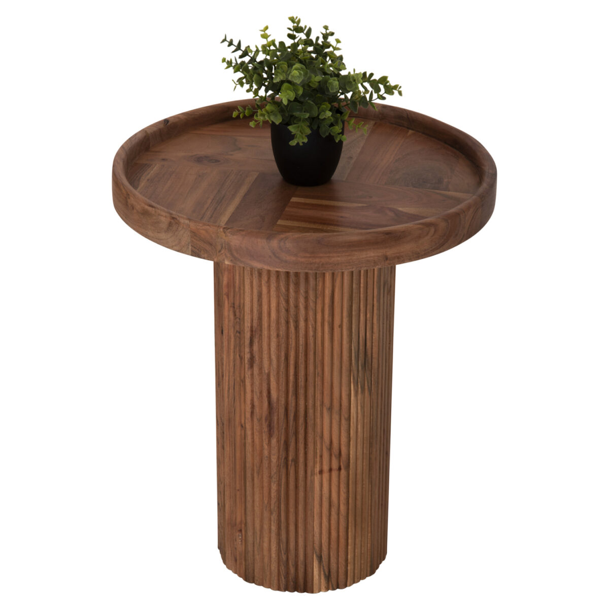 trapezi-salonioy-stroggylo-fb99692-masif ΤΡΑΠΕΖΙ ΣΑΛΟΝΙΟΥ ΣΤΡΟΓΓΥΛΟ RAJJEH HM9692 ΜΑΣΙΦ ΑΚΑΚΙΑ ΦΥΣΙΚΟ ΧΡΩΜΑ Φ50x60Υεκ. 1