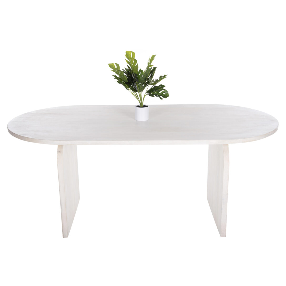 ΤΡΑΠΕΖΙ ΤΡΑΠΕΖΑΡΙΑΣ ΟΒΑΛ ΗΟΝΚΥ HM9690 ΜΑΣΙΦ ΞΥΛΟ MANGO ΣΕ ΛΕΥΚΟ 180,5x90,5x76Υεκ. 3