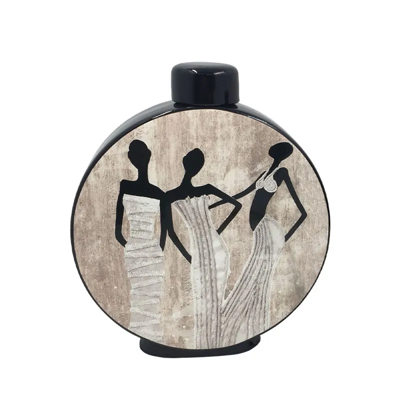 15-50103 ΚΕΡΑΜΙΚΟ ΚΥΚΛΙΚΟ ΚΟΥΠ ΜΕ ΚΑΠΑΚΙ ΜΕΓΑΛΟ 3 ΑΦΡΙΚΑΝΕΣ ΓΥΝΑΙΚΕΣ - 28x9x33cm 4/KIB 1