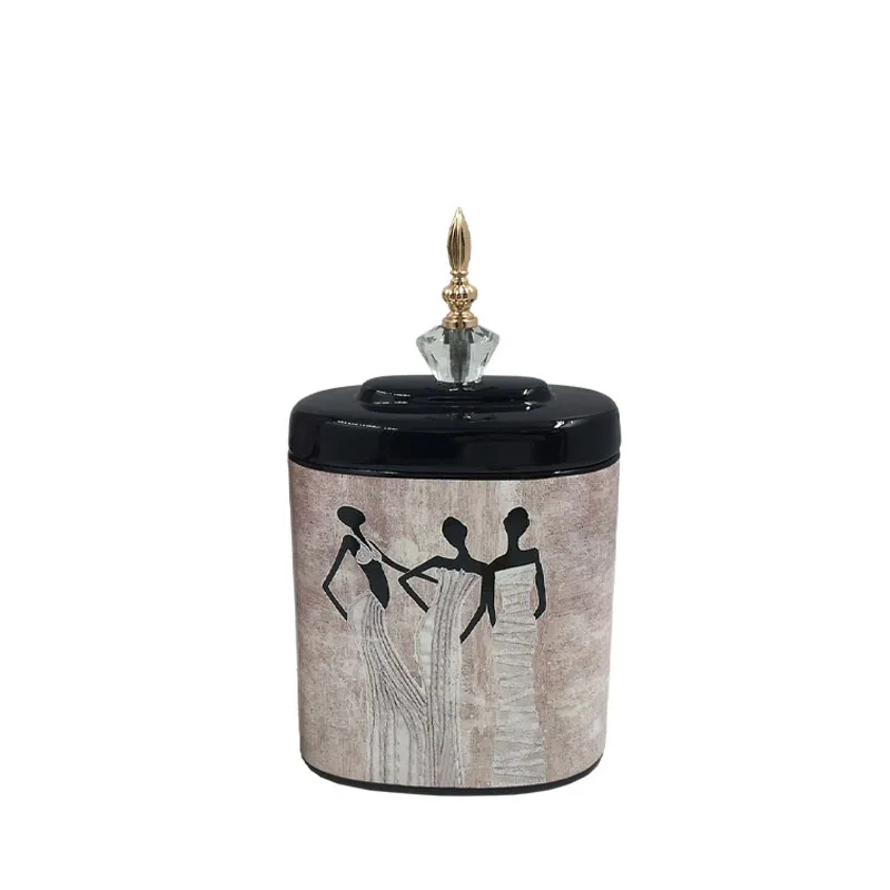 15-50106 ΚΕΡΑΜΙΚΟ ΚΟΥΠ ΜΙΚΡΟ ΜΕ ΚΑΠΑΚΙ ΜΕΤΑΛΛΙΚΟ/ΓΥΑΛΙΝΟ 3 ΑΦΡΙΚΑΝΕΣ ΓΥΝΑΙΚΕΣ - 21x10x35cm 4/KIB 1