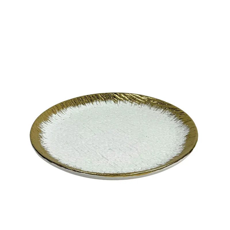 15-50171 ΚΕΡΑΜΙΚH ΠΙΑΤΕΛΑ ΛΕΥΚΟ/ΧΡΥΣΟ ΟΜΠΡΕ ΕΦΕ ΣΤΡΟΓΓΥΛΗ - 29.2cm 3/24ΚΙΒ 1