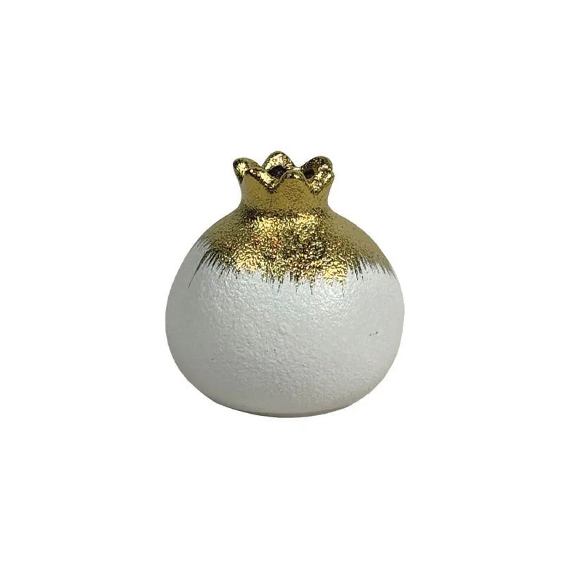 15-50185 ΚΕΡΑΜΙΚΟ ΡΟΔΙ ΜΙΚΡΟ ΛΕΥΚΟ/ΧΡΥΣΟ ΟΜΠΡΕ ΕΦΕ - 7.6cm 72/ΚΙΒ 1