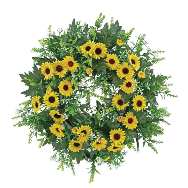 ΣΤΕΦΑΝΙ ΛΟΥΛΟΥΔΙΩΝ ΚΙΤΡΙΝΟ ΜΑΡΓΑΡΙΤΕΣ - Φ42cm 1/16KIB